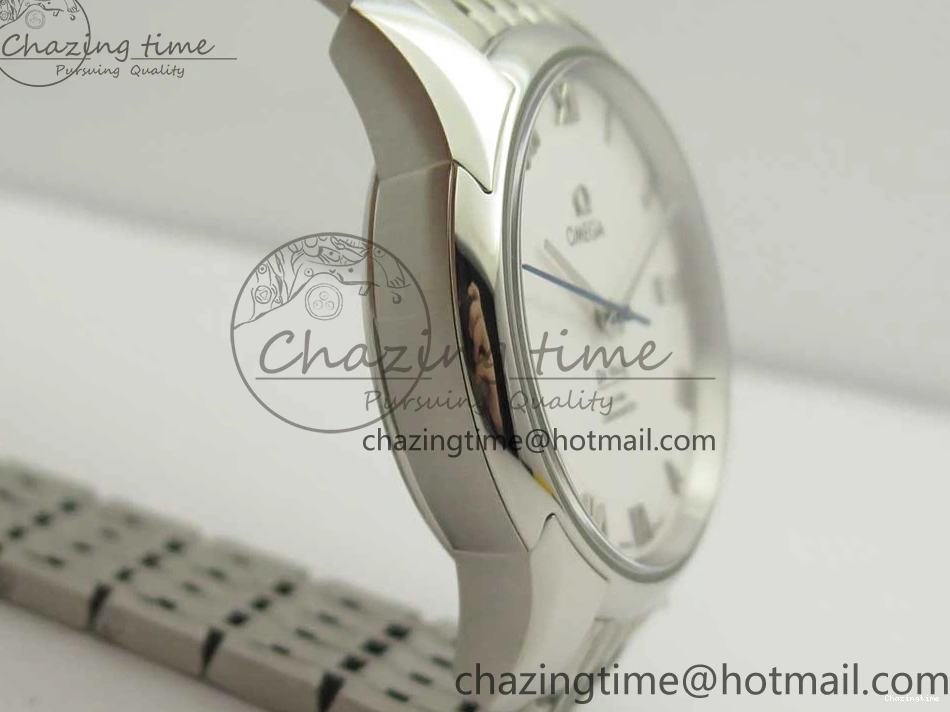 0512 De Ville Hour Vision 41mm SS VSF 1:1 Best Edition White Dial on SS Bracelet A8500 Super Clone Casual 7946